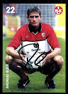 Andreas Buck 1. FC Kaiserslautern 2001-02 Autogrammkarte + A 63423