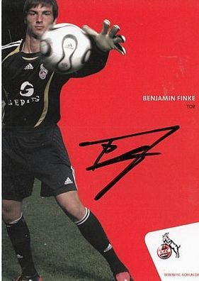 Benjamin Finke 1. FC Köln 2006/07 Autogrammkarte + A 63650