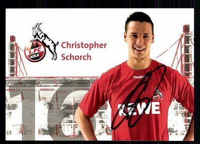 Christopher Schorch 1. FC Köln 2010-11 Autogrammkarte + A 63589