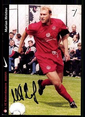 Marian Hristov 1. FC Kaiserslautern 2000-01 Autogrammkarte + A 63448