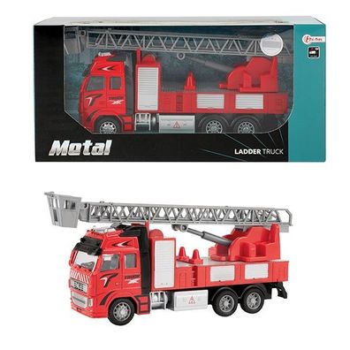 Toi Toys METAL Feuerwehrauto mit Rückzug Auto Feuerwehr Kunststoff