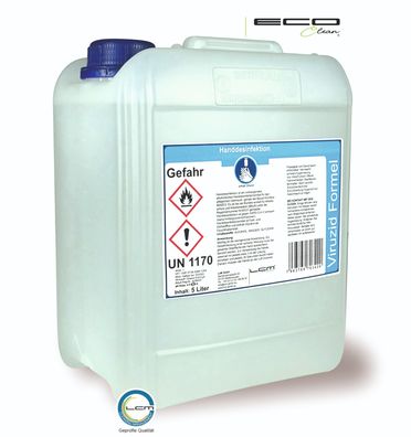 5 Liter ECO-Clean® Hände Desinfektionsmittel (1 x 5 l) | Rezeptur nach WHO