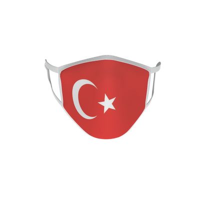 Behelfsmaske Gesichtsmaske Maske Fahne Flagge Türkei