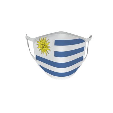 Behelfsmaske Gesichtsmaske Maske Fahne Flagge Uruguay