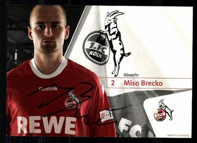 Miso Brecko 1. FC Köln 2008-09 Autogrammkarte + A 63621