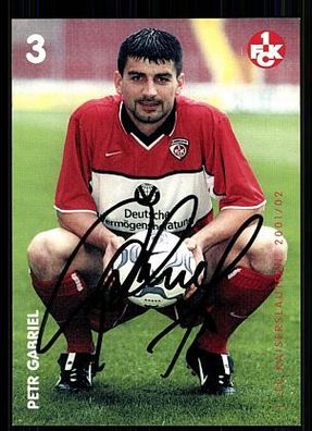 Petr Gabriel 1. FC Kaiserslautern 2001-02 Autogrammkarte + A 63432