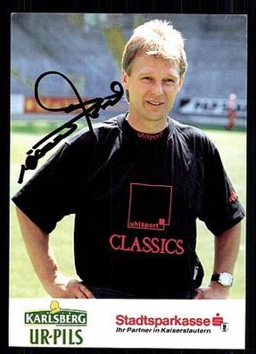 Rainer Zobel 1. FC Kaiserslautern 1992-93 Autogrammkarte + A 63530