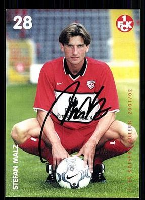 Stefan Malz 1. FC Kaiserslautern 2001/02 Autogrammkarte + A 63434
