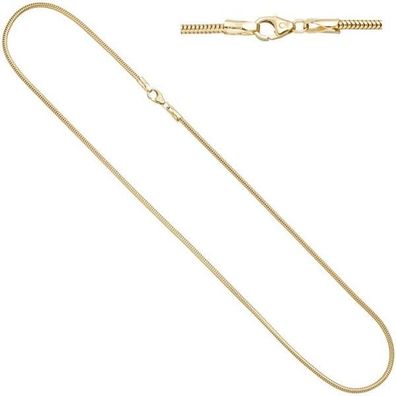 Schlangenkette aus 585 Gelbgold 1,9 mm 45 cm Gold Kette Halskette