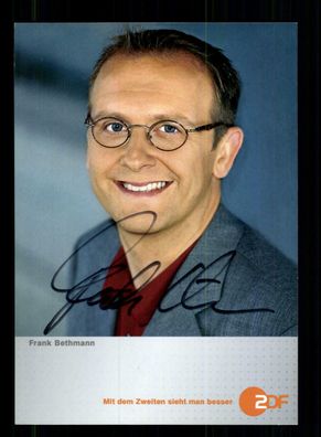 Frank Bethmann ZDF Morgenmagazin Autogrammkarte Original Signiert + F 1959