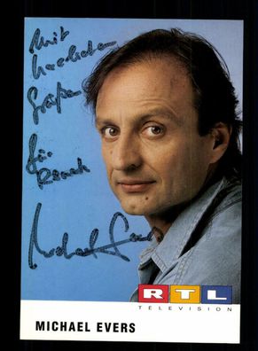 Michael Evers RTL Autogrammkarte Original Signiert + F 2055