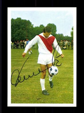Hannes Löhr 1. FC Köln Bergmann Automaten Sammelbild 1967 Original Signiert