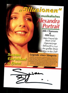 Susan Ebrahimi Autogrammkarte Original Signiert ## BC 88706