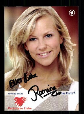 Romina Becks Verbotene Liebe Autogrammkarte Original Signiert # BC 83497
