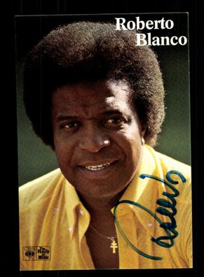 Roberto Blanco Autogrammkarte Original Signiert ## BC 88664
