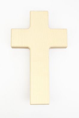 Holz Kreuz Ahorn natur unbedruckt ca. 20 x 12 cm