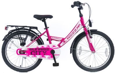 20 Zoll Fahrrad Kinder Mädchen Mit Rücktrittbremse RH 33 Pink weiss Neu -044