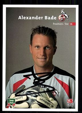 Alexander Bade 1. FC Köln 2003/04 Autogrammkarte 2. Karte + A 63714