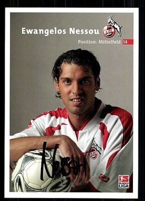 Ewangelos Nessou 1. FC Köln 2003/04 1. Karte + A 63722