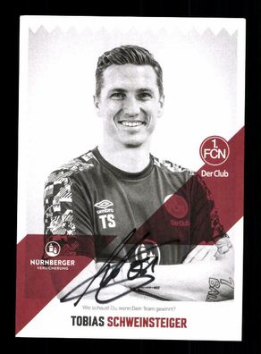 Tobias Schweinsteiger Autogrammkarte 1 FC Nürnberg 2020-21 Original Signiert