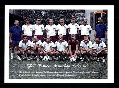 FC Bayern München Mannschaftskarte 1965-66