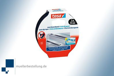 TESA® 5587 Anti-Rutschband, schwarz, 25 mm, 5 m