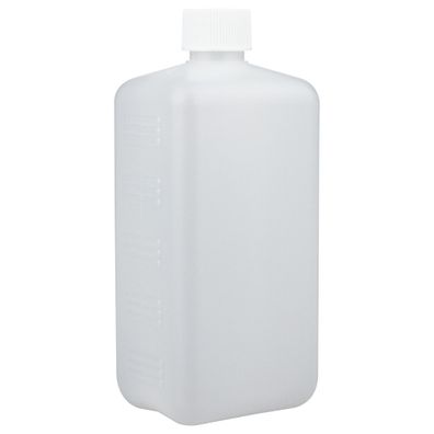 Euroflasche 500 ml DIN 25 Vierkantflasche für Desinfektionsmittel Leerflasche