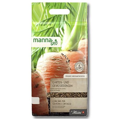 Manna Bio Gemüsedünger Gartendünger 1kg Universaldünger Tomatendünger Beetdünger
