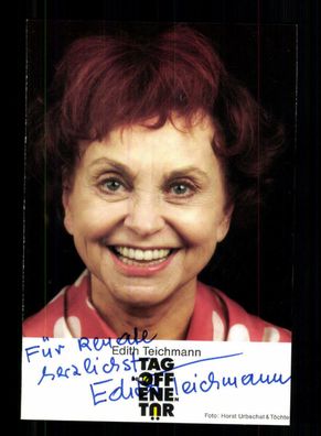 Edith Teichmann Autogrammkarte Original Signiert + F 2222