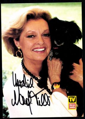 Nadja Tiller TV Hören & Sehen Autogrammkarte Original Signiert## BC 2501