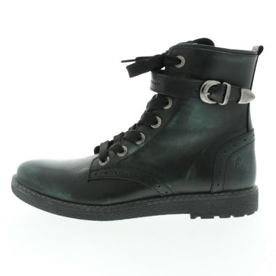 Jochie & Freaks Damenschuhe Größe 38 Grün Stiefel Reißverschluss Schnürsenkel 18566