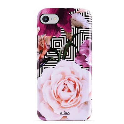 Puro Glam Cover Peonies Case SchutzHülle Tasche Schale für iPhone 7 8 SE 2020