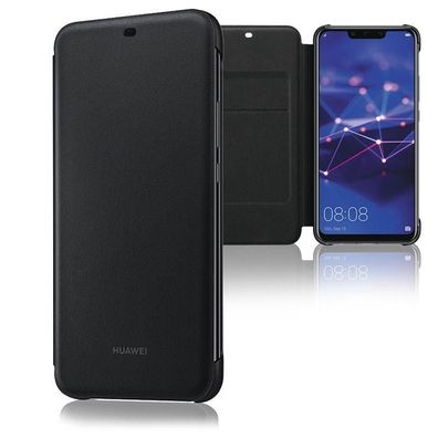 Original Huawei Mate 20 Lite Wallet Flip Cover Case 51992567 Schutzhülle Black