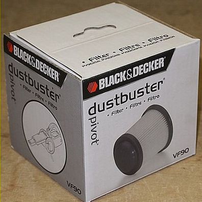 Black & Decker Filter VF90 für Dustbuster Pivot PV9625N + PV1225NB + PV1225NPM +