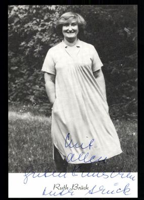 Ruth Bück Autogrammkarte Original Signiert ## BC 26219