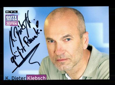 K. Dieter Klebsch GZSZ Autogrammkarte Original Signiert + F 2596