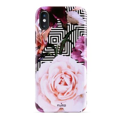 Puro Glam Cover Peonies Case SchutzHülle SnapOn Tasche für iPhone XS Max