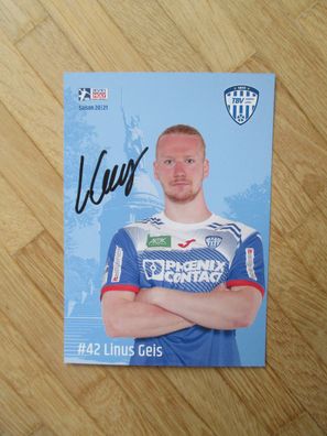 Handball Bundesliga TBV Lemgo Saison 20/21 Linus Geis - handsign. Autogramm!!!