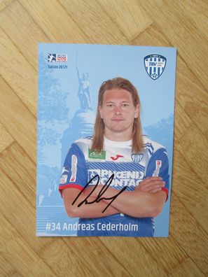 Handball Bundesliga TBV Lemgo Saison 20/21 Andreas Cederholm - handsign. Autogramm!!!