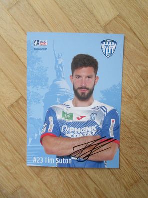 Handball Bundesliga TBV Lemgo Saison 20/21 Tim Suton - handsign. Autogramm!!!