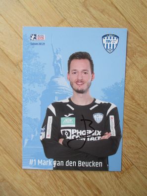 Handball Bundesliga TBV Lemgo Saison 20/21 Mark van den Beucken - hands. Autogramm!!!