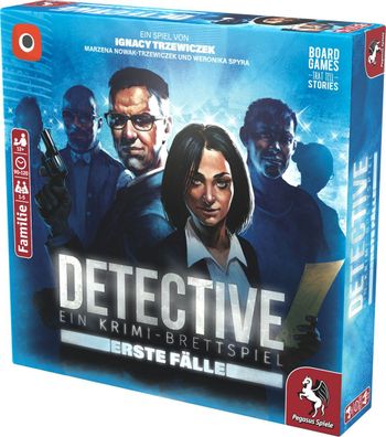 Pegasus Spiele Detective Erste Fälle (Portal Games) Kartenspiel Strategie Krimi