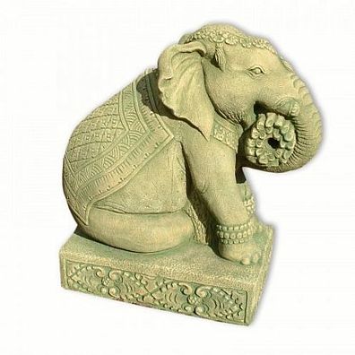 Trägerelefant Gartenfigur Elefant Stein Steinfigur Thailand (Art. Nr.10209)