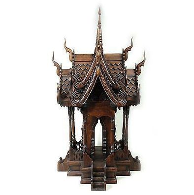 Geisterhaus Chiang Rai Thailand Schrein Altar Buddha Tempel Feng Shui (19088)