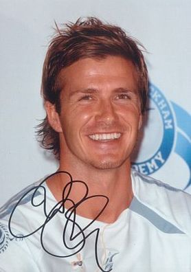 Original Autogramm DAVID Beckham auf HGF