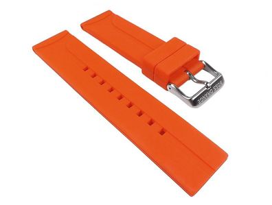 Hugo Boss Ersatzband Uhrenarmband Silikon Band Orange 22mm für 1512665
