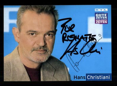 Hans Christiani GZSZ Autogrammkarte Original Signiert + F 2594