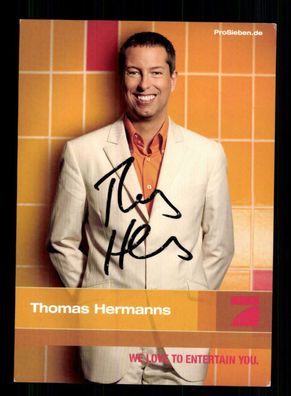 Thomas Hermanns PRO 7 Autogrammkarte Original Signiert + F 2385
