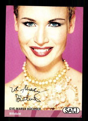 Eve Maren Büchner Blitzlicht Autogrammkarte Original Signiert + F 2349