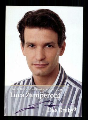 Luca Zamperoni Familie Dr. Kleist Autogrammkarte Original Signiert + F 2415